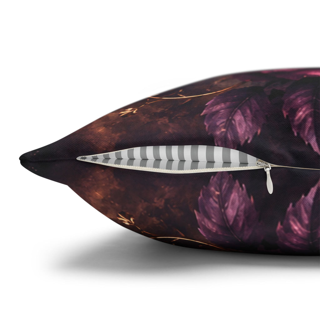 Dark Butterfly Pillow Cover | Gothic Roses Moon Art | Luxe Fantasy Decor
