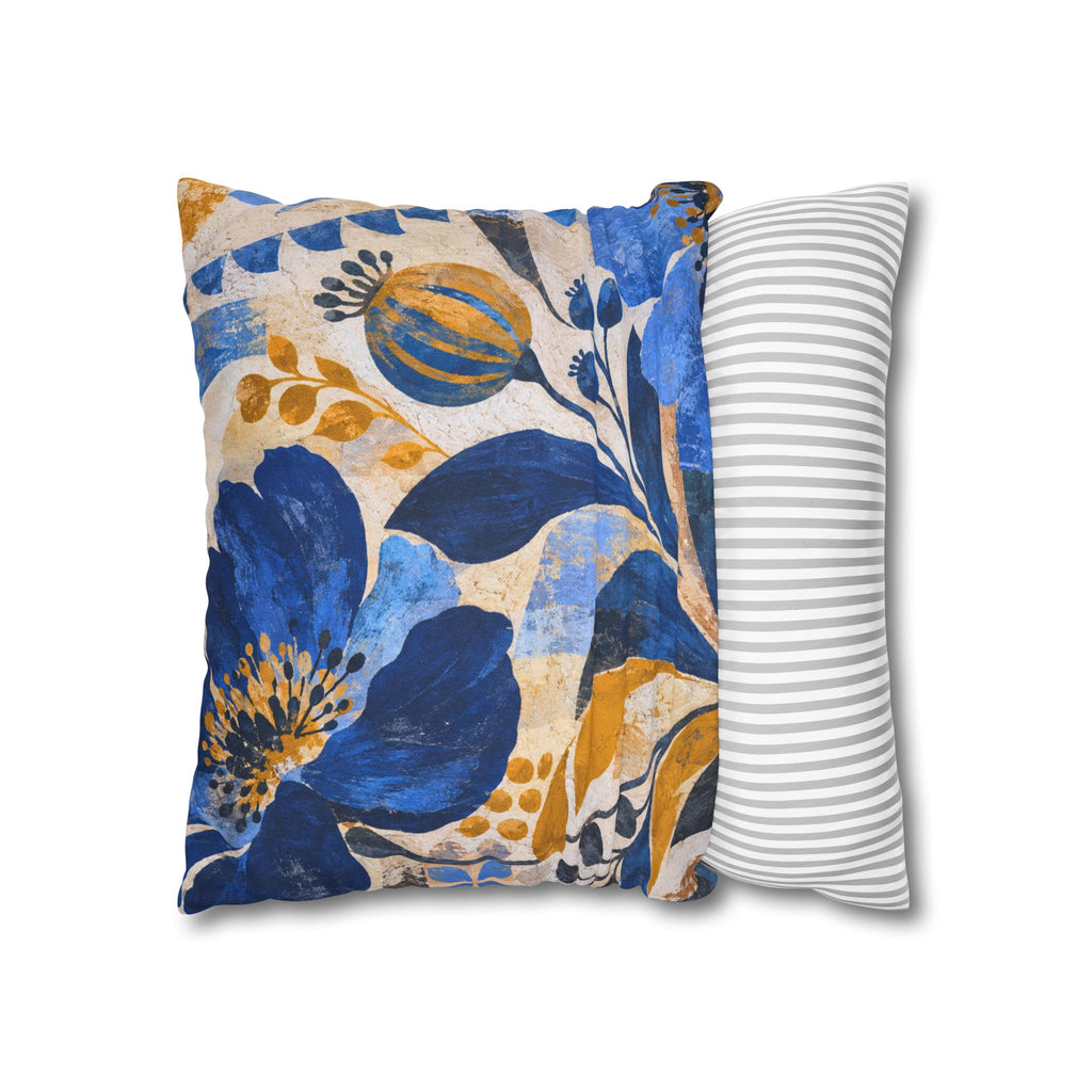 Abstract Floral Pillow Cover | Botanical Garden | Modern Artistic Decor