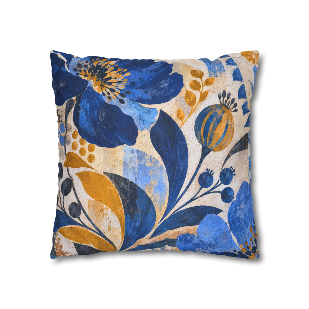 Abstract Floral Pillow Cover | Botanical Garden | Modern Artistic Decor