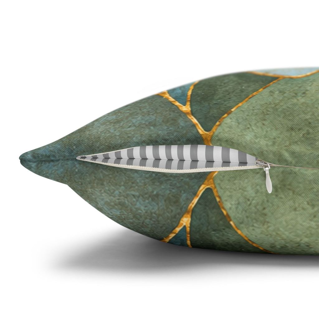 Dove of Peace Pillow Cover | Kintsugi Spiritual Art | Calm Decor