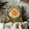 Sacred Tree Pillow Cover | Sun Moon Art | Mystical Nature Decor