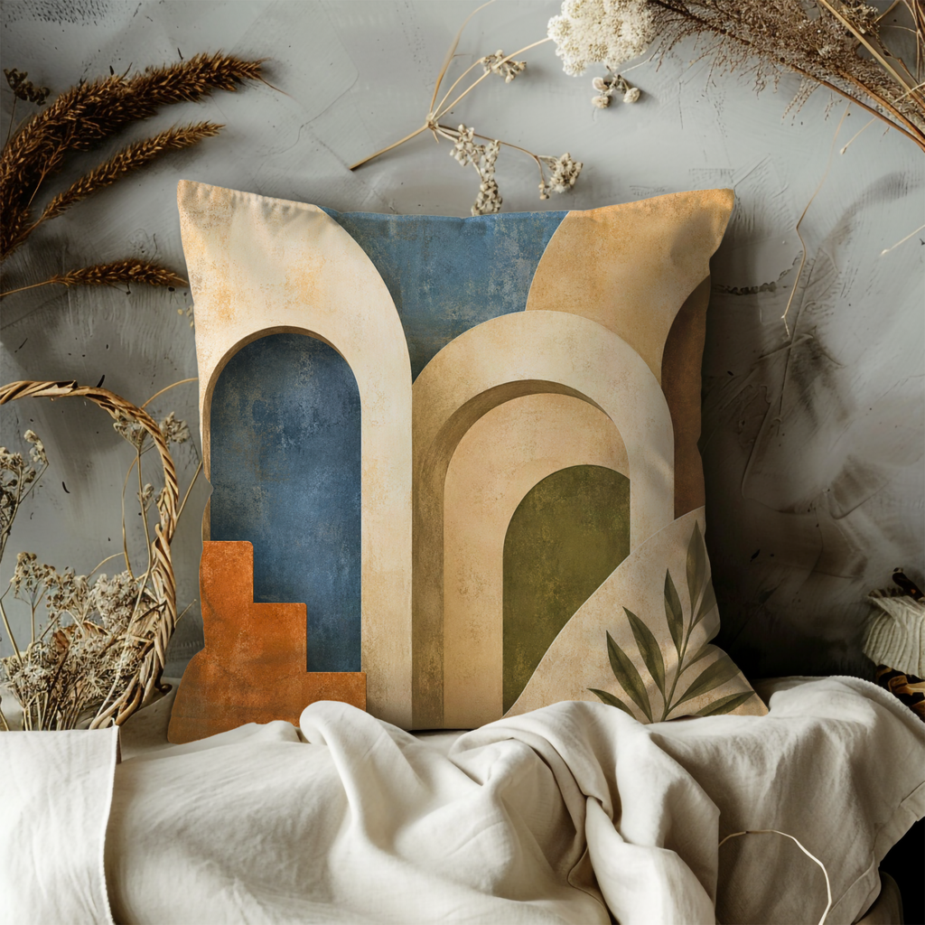 Abstract Arches Pillow Cover | Modern Geometric Art | Boho Decor