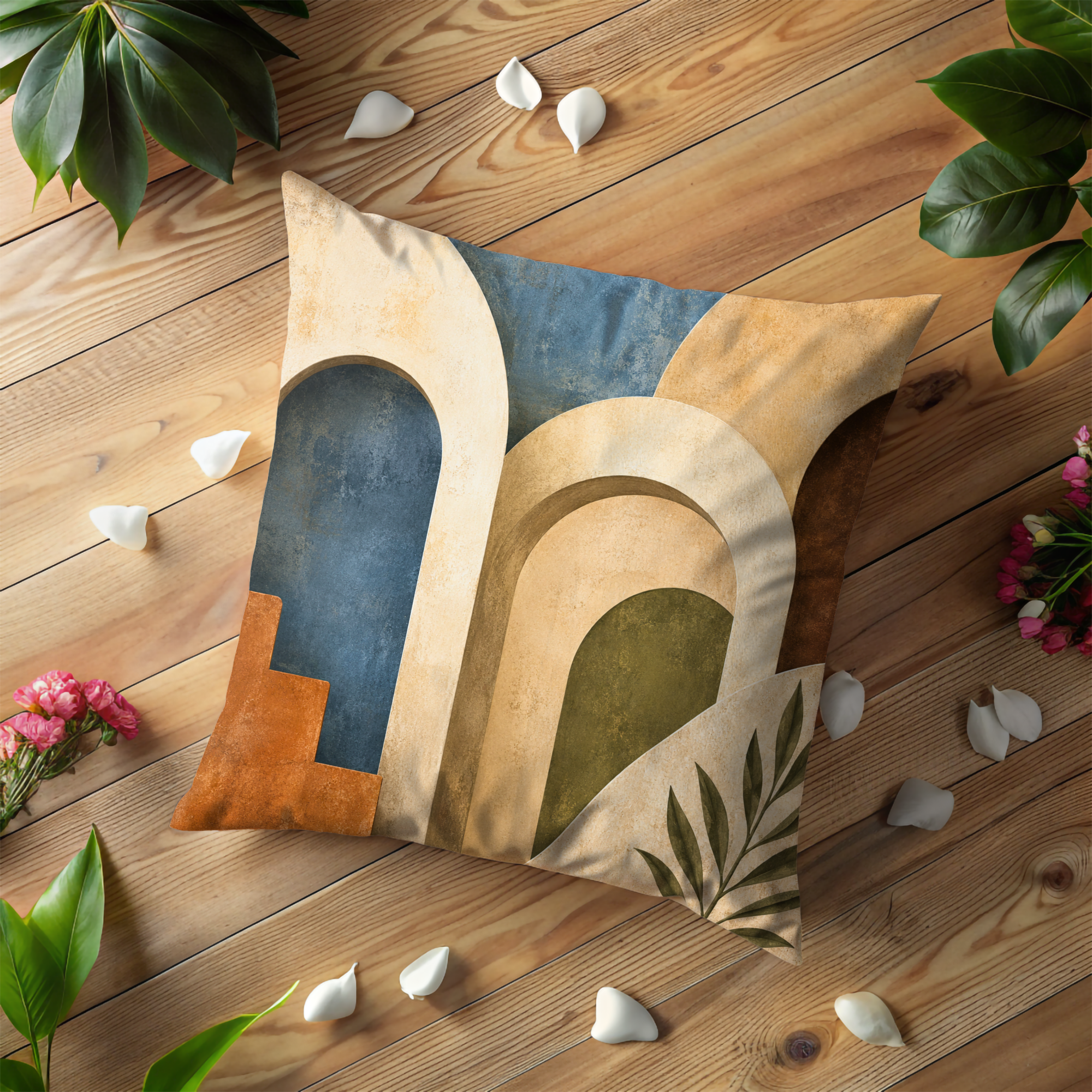 Abstract Arches Pillow Cover | Modern Geometric Art | Boho Decor