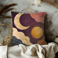 Sun and Moon Pillow Cover | Abstract Celestial Art | Boho Decor