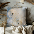 Golden Dandelion Pillow Cover | Dreamy Botanical Art | Soft Boho Decor
