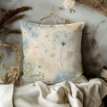 Dandelion Dream Pillow Cover | Ethereal Seed Head Art | Soft Nature Decor