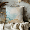 Coastal Waves Pillow Cover | Serene Beach Art | Calm Nature Decor