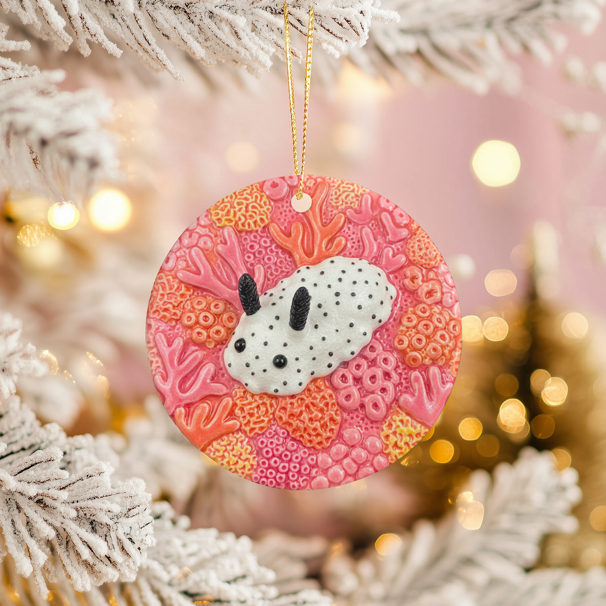 Nudibranch Ceramic Ornament – Coastal Ocean Decor
