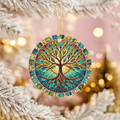 Tree of Life Ceramic Ornament – Sacred Nature Emblem
