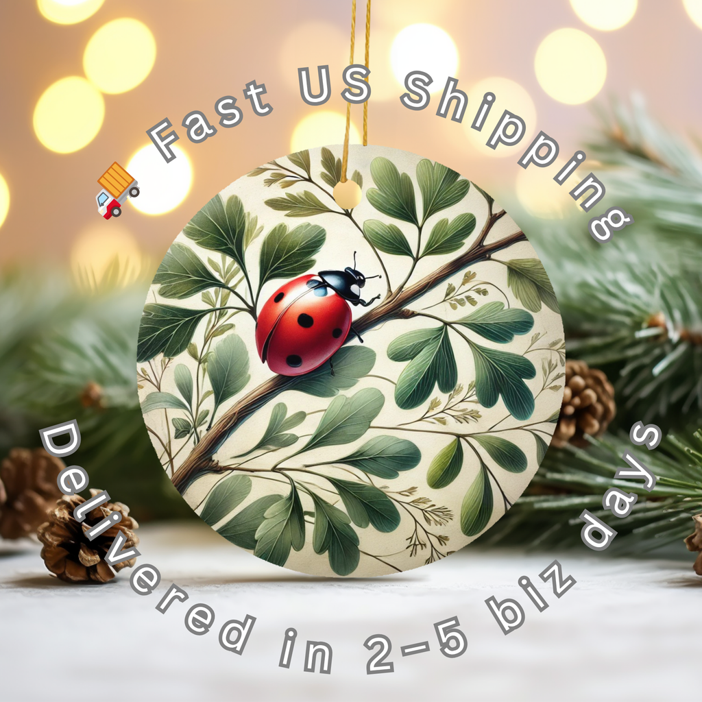 Ladybug Ceramic Ornament – Garden Cheer
