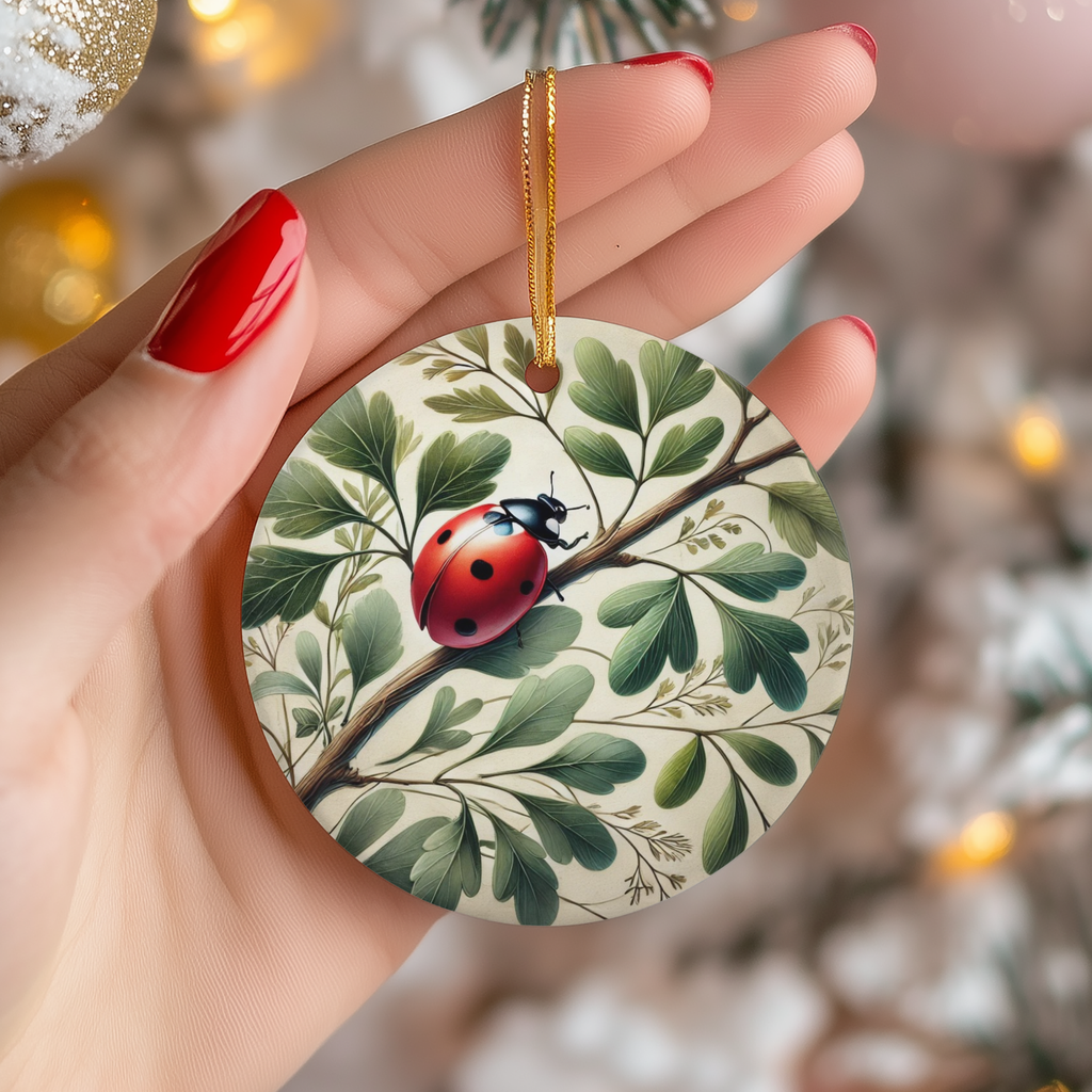 Ladybug Ceramic Ornament – Garden Cheer