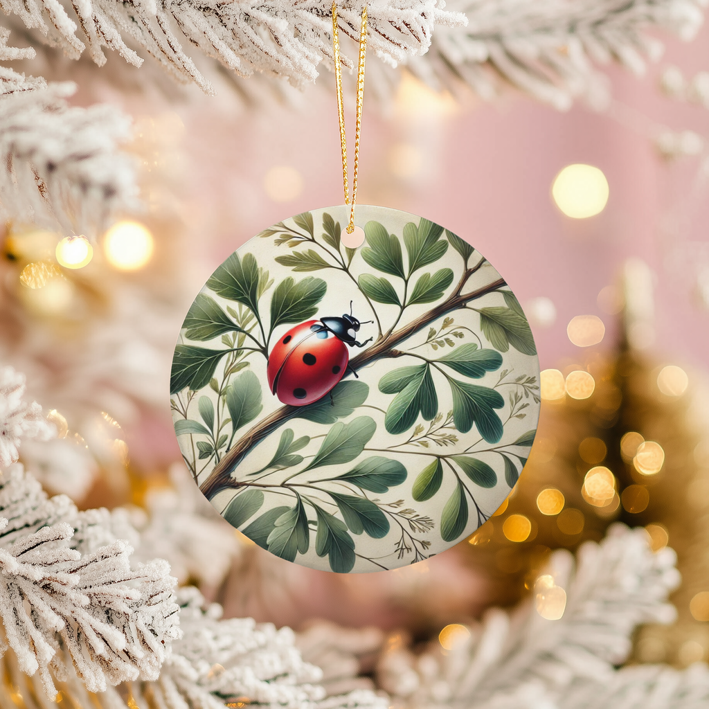 Ladybug Ceramic Ornament – Garden Cheer