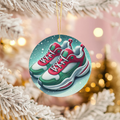 Christmas Sneakers Ceramic Ornament – Festive Footwear Fun