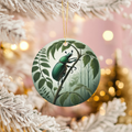 Green Beetle Ceramic Ornament – Woodland Specimen