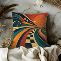 Racing Track Speedometer Pillow Cover | Retro Art Deco | Bold Speed Decor
