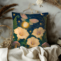 Firefly Moonlight Pillow Cover | Textured Botanical Art