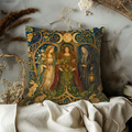 Triple Goddess Maiden Mother Crone Moon Pillow Cover | Pagan Sacred Feminine Art | Celtic Ritual Decor
