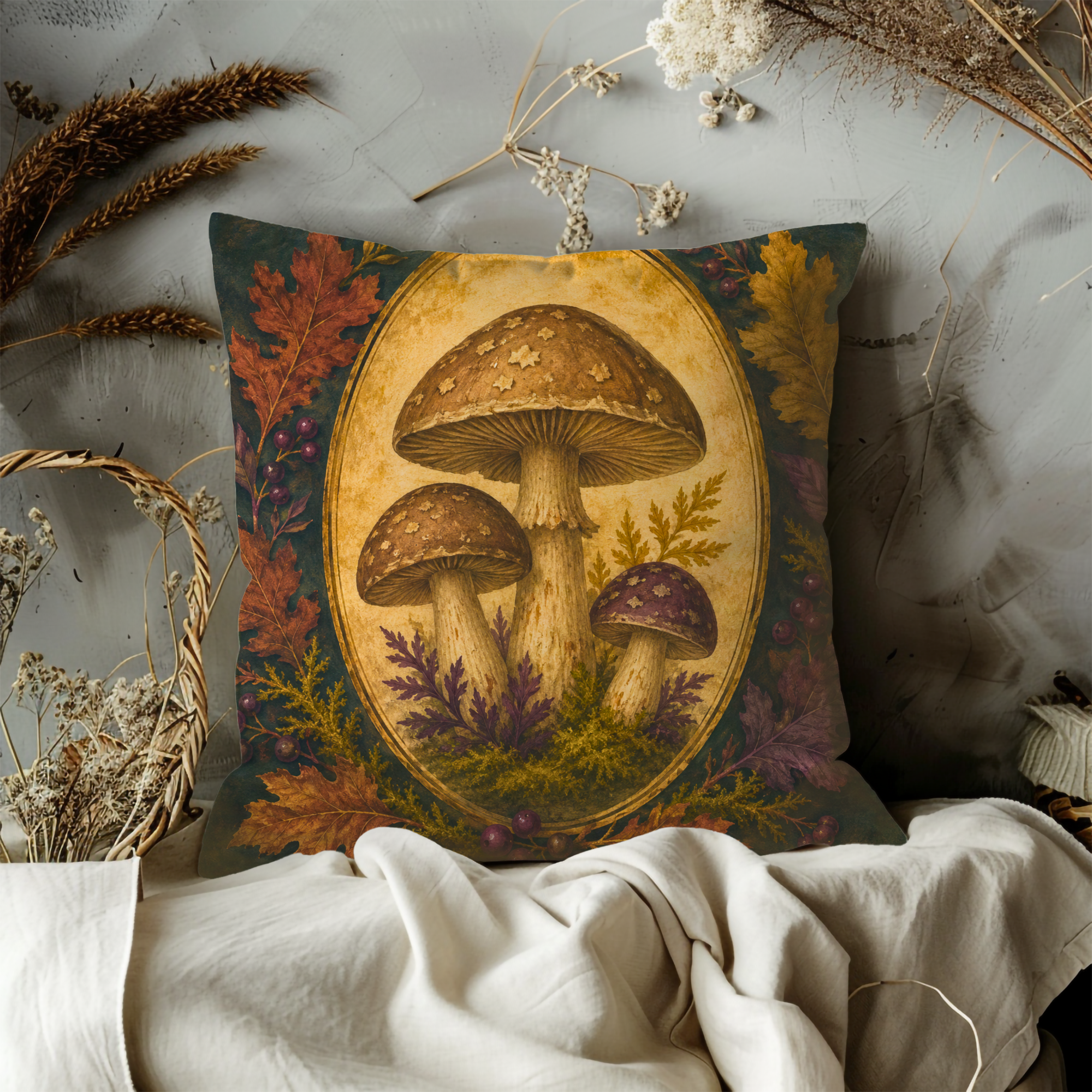Copy of Sea Glass Seashell Pillow Cover | Coastal Ocean Art | Serene Beach Decor