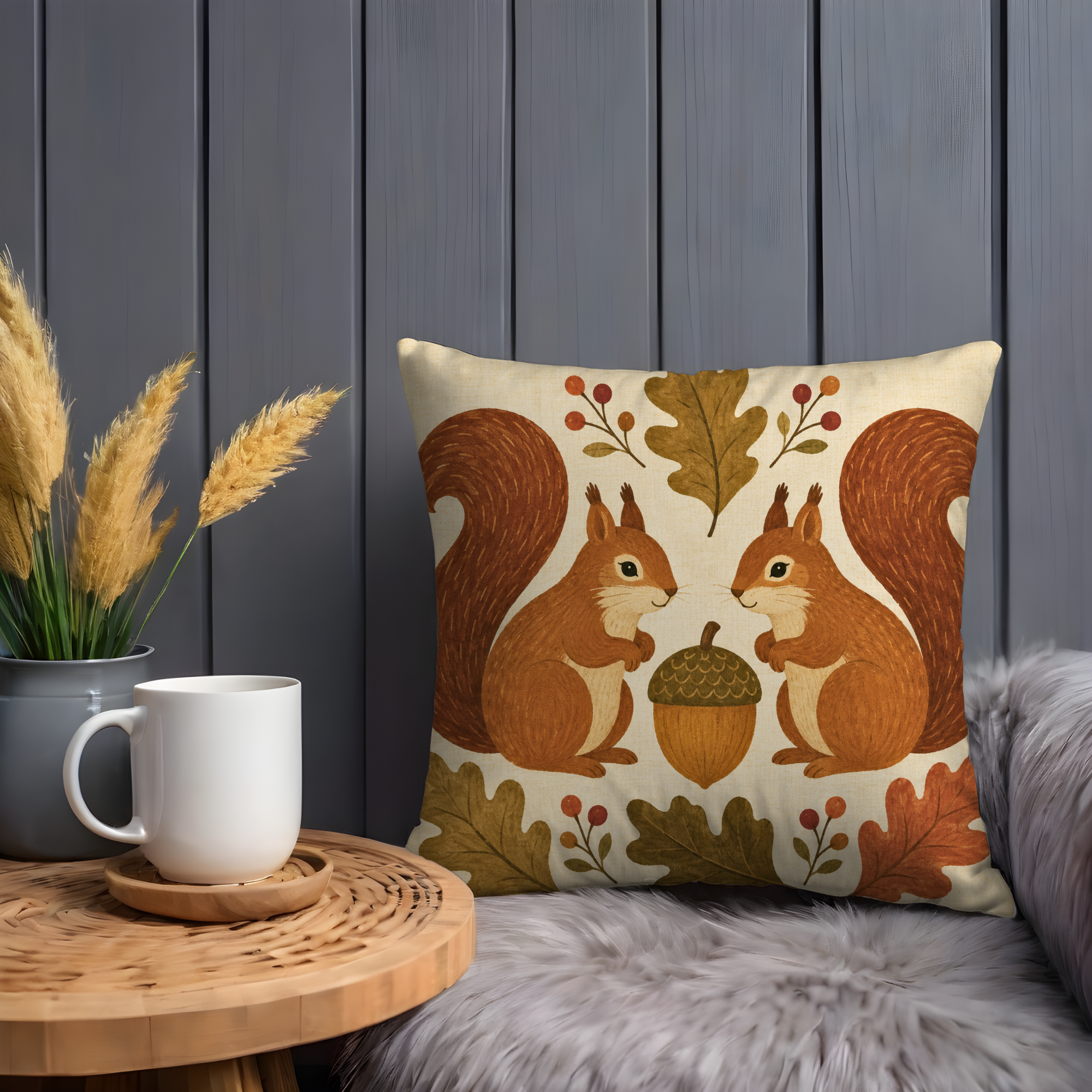 Copy of Retro Guitar Sun Rainbow Pillow Cover | 70s Bohemian Art