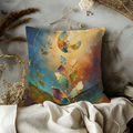 Kintsugi Celestial Tree Pillow Cover | Modern Abstract Art | Elegant Decor