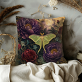 Ghost Pumpkin Pillow Cover | Cute Halloween Art | Cozy Autumn Decor