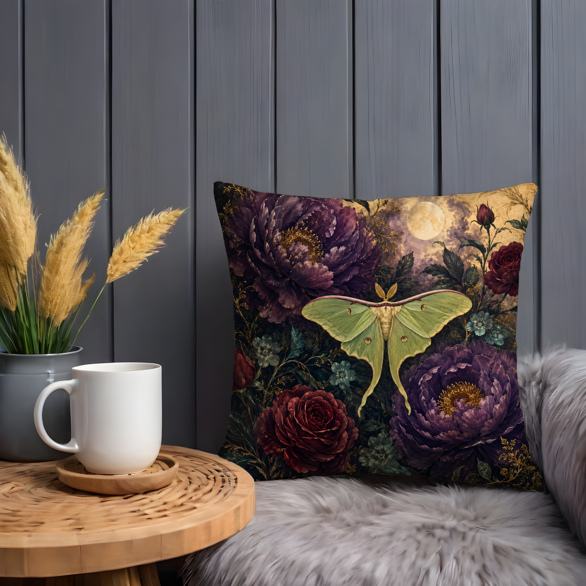 Ghost Pumpkin Pillow Cover | Cute Halloween Art | Cozy Autumn Decor