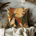 Ghost Pumpkin Pillow Cover | Earthy Boho Art | Cozy Autumn Decor