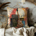 Electric Guitar Amp Pillow Cover | Grunge Rock Art