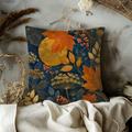 Maple Harvest Moon Pillow Cover | Autumn Berry Umbel Art | Fall Decor