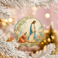 Touch His Garment Ceramic Ornament | Jesus Healing Bible Story | Christian Gift