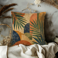 Palm Arch Collage Pillow Cover | Tropical Modern Art | Modern Decor