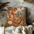 Pheasant Pillow Cover | Retro Bird Decor