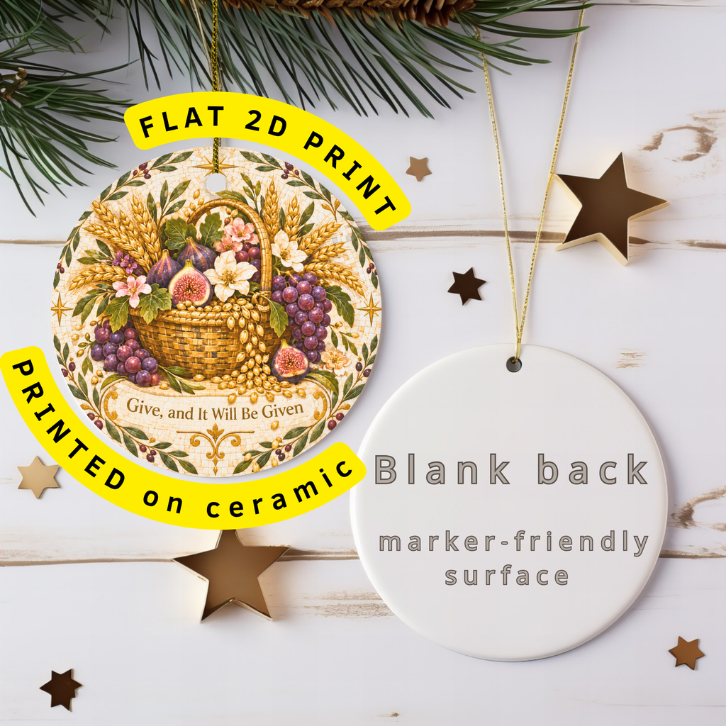 pi-owner-mockup:2:6aa4d4e18dfca0ac87050e04|FLAT_2D_INFO|Harvest Basket Ceramic Ornament | Abundance | Mosaic Decor gallery