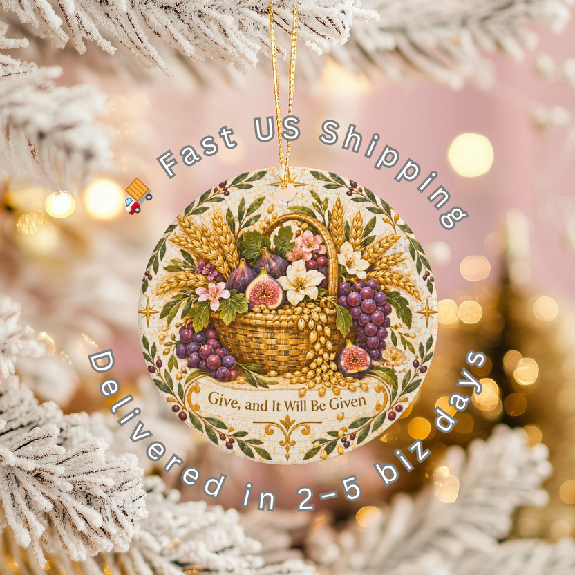 pi-owner-mockup:3:6aa4d4e18dfca0ac87050e04|SHIPPING_OVERLAY|Harvest Basket Ceramic Ornament | Abundance | Mosaic Decor gallery