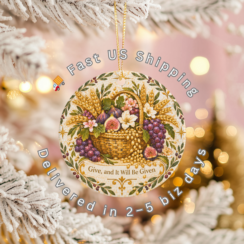 pi-owner-mockup:3:6aa4d4e18dfca0ac87050e04|SHIPPING_OVERLAY|Harvest Basket Ceramic Ornament | Abundance | Mosaic Decor gallery