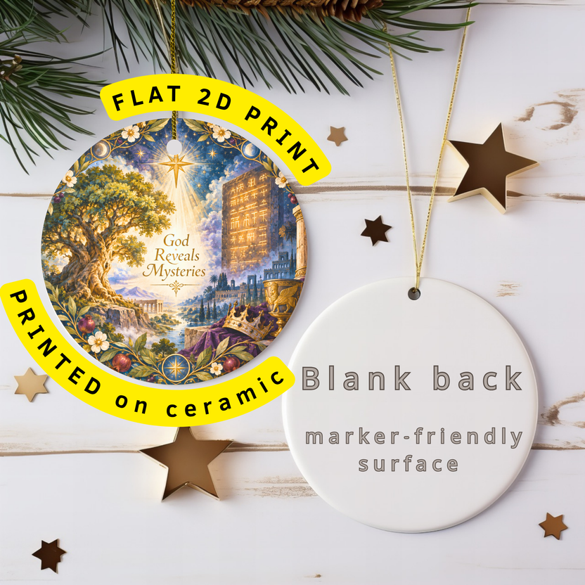 pi-owner-mockup:2:6aa62b09f391fd5d0009ef88|FLAT_2D_INFO|Divine Landscape Ceramic Ornament | Biblical Prophecy | Spir gallery
