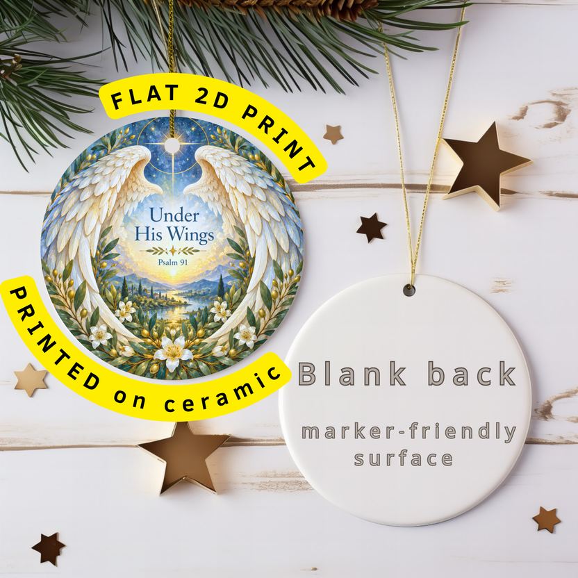pi-owner-mockup:2:6aa62b9d659511dd200a7b56|FLAT_2D_INFO|Angel Wings Ceramic Ornament | Religious Faith | Stained Gla gallery