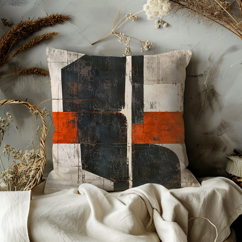 Composition Pillow Cover | Abstract Scene