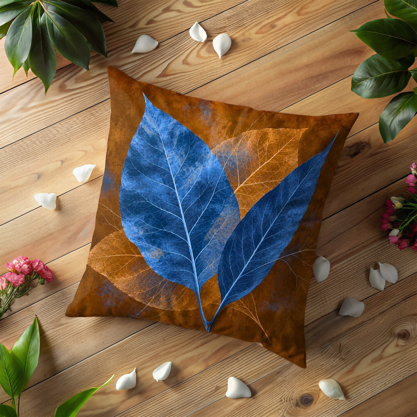Skeletal Leaves Pillow Cover | Abstract Nature- Scene