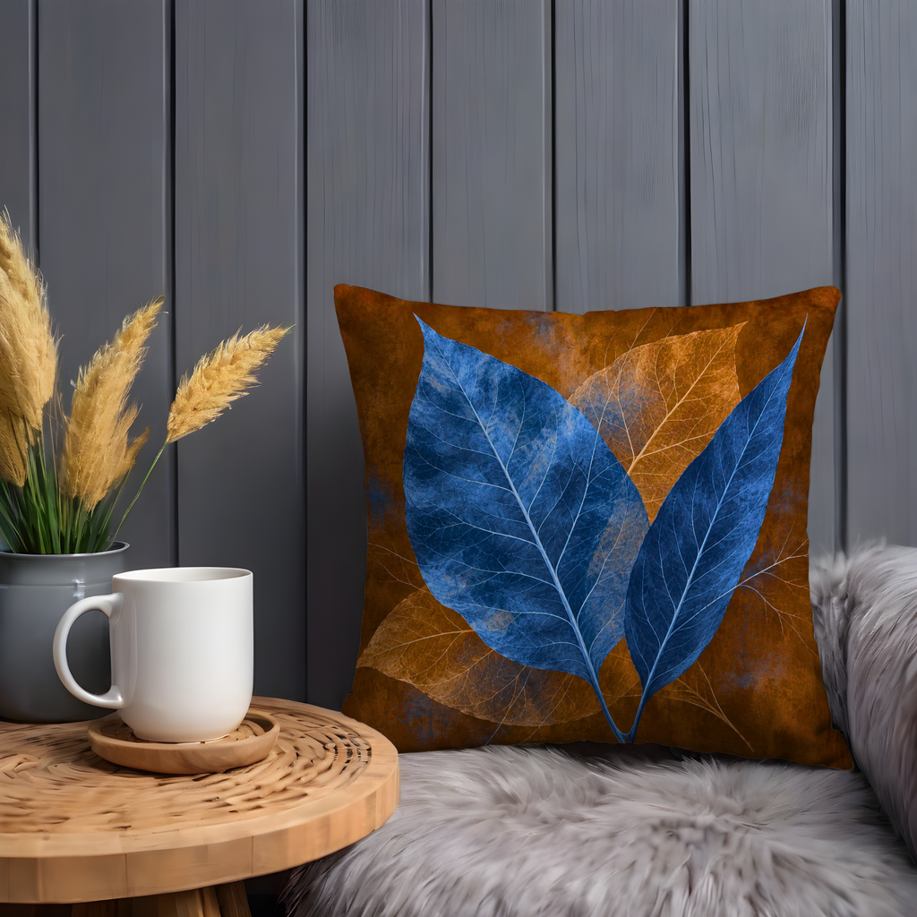 Skeletal Leaves Pillow Cover | Abstract Nature- Scene