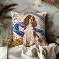 English Springer Spaniel Dog Pillow Cover | Artistic Setting with a Dog on a Textured Surface