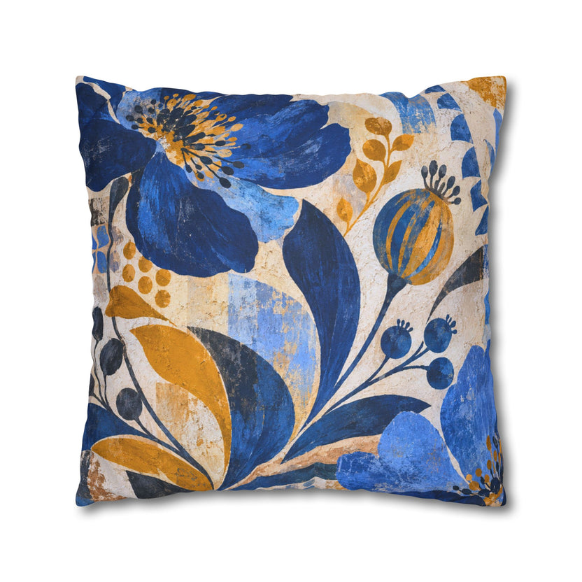 Abstract Floral Pillow Cover | Botanical Garden | Modern Artistic Decor
