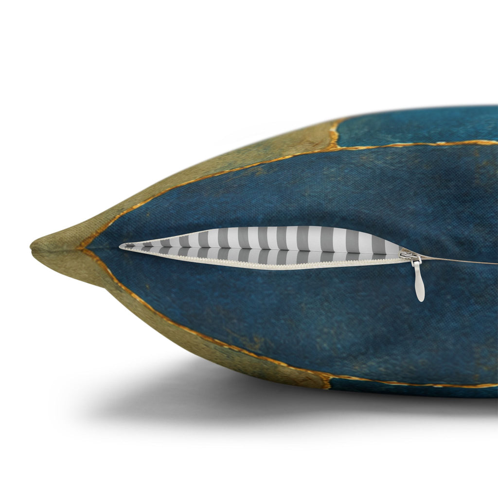 Menorah Pomegranate Pillow Cover | Kintsugi Jewish Art | Spiritual Decor