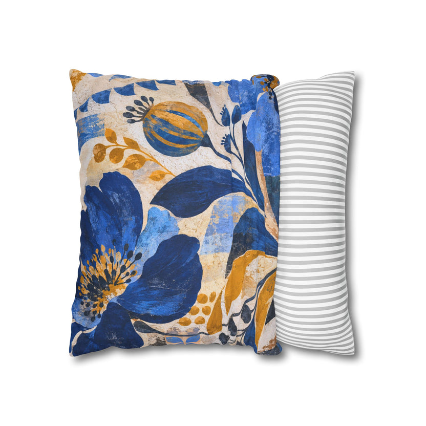 Abstract Floral Pillow Cover | Botanical Garden | Modern Artistic Decor